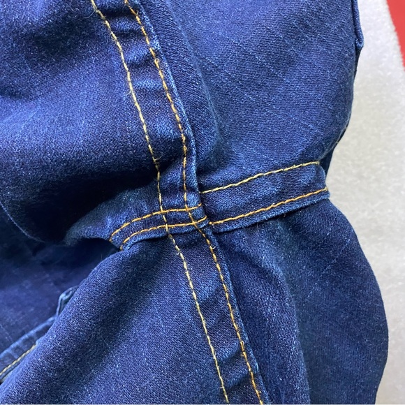 Vintage Y2K True Religion Dark Wash Ultra Low Rise Flare Leg Jeans 25 - Picture 7 of 16